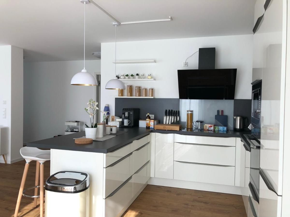 Panorama Penthouse Apartment Mit Klima Und Whirlpool Fuer Bis Zu 6 Personen Frankenthal  Esterno foto
