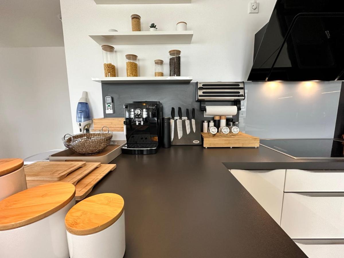 Panorama Penthouse Apartment Mit Klima Und Whirlpool Fuer Bis Zu 6 Personen Frankenthal  Esterno foto