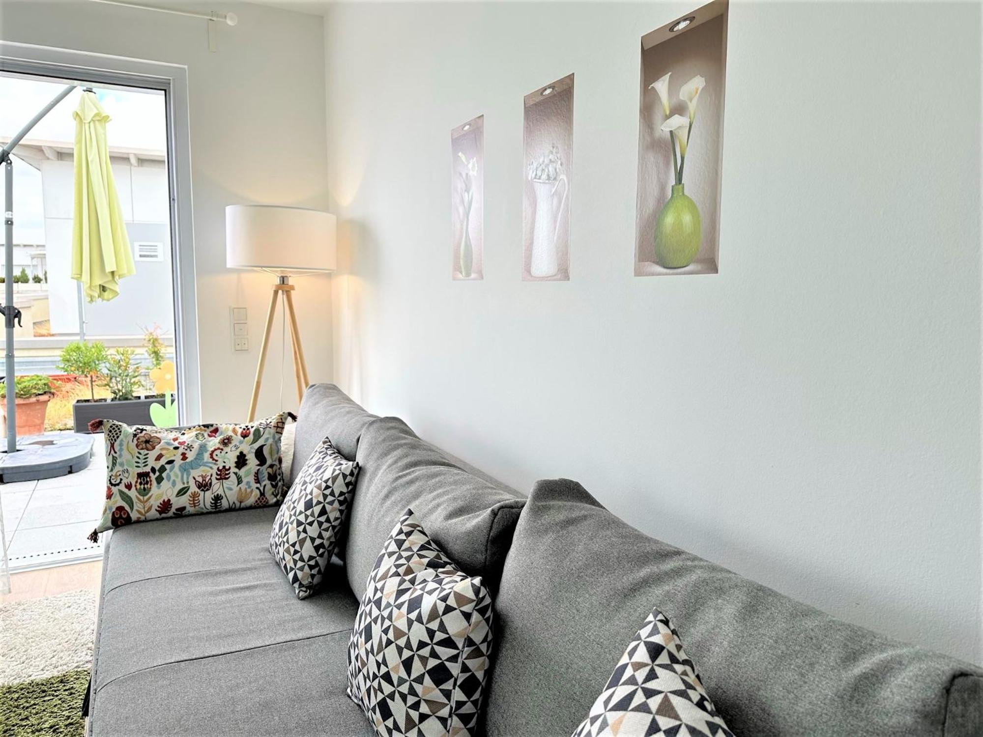 Panorama Penthouse Apartment Mit Klima Und Whirlpool Fuer Bis Zu 6 Personen Frankenthal  Esterno foto